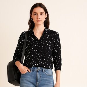 Mango Blue Button Down Shirt